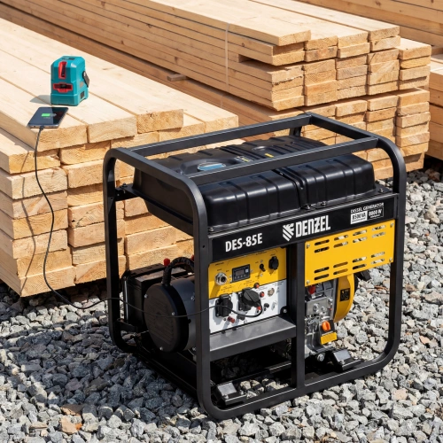 Генератор дизельный DES-85E, 8,5 кВт, 230 В, 16 л, электростартер Denzel по ценам производителя в Москве с доставкой по всей России
