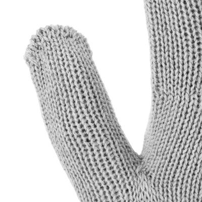 Перчатки трикотажные, акрил, двойные, серая туча, двойная манжета Сибртех купить в Москве с доставкой по всей России | ProtosMarket.ru