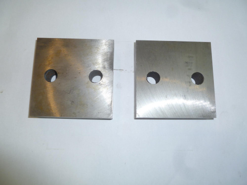 Нож для резчика арматуры ТСС GQ-50,A.N (к-т из 2-х деталей  с 2 отверстиями М16,90х90х26 мм) купить в Москве с доставкой по всей России | ProtosMarket.ru