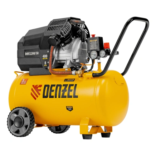 Компрессор воздушный DKV2200/50, Х-PRO 2.2 кВт, 400 л/мин, 50 л Denzel по ценам производителя в Москве с доставкой по всей России