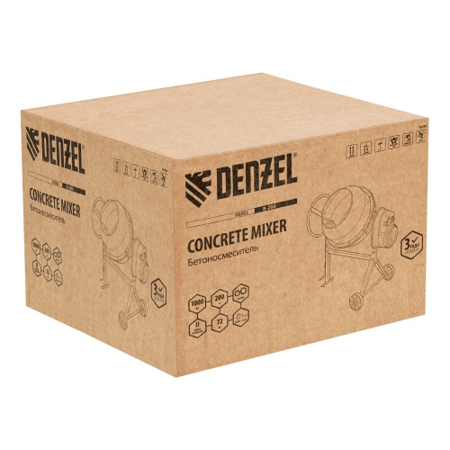 Бетоносмеситель B-200, 1000 Вт, 200 л Denzel купить в Москве с доставкой по всей России | ProtosMarket.ru