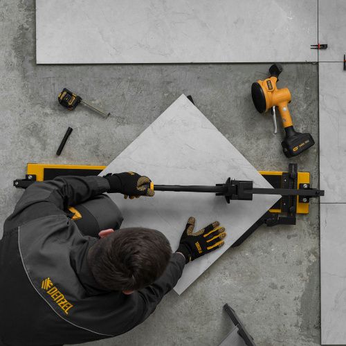 Плиткорез рельсовый 1000х16мм, каретка на подш., стальная станина, усил. рукоятка-пенал Denzel купить в Москве с доставкой по всей России | ProtosMarket.ru