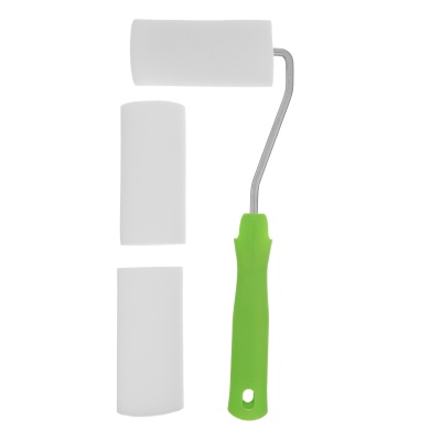 Валик "Поролон" с ручкой и 2 шубки 100 мм, D 42 мм, D ручки 6 мм Сибртех купить в Москве с доставкой по всей России | ProtosMarket.ru