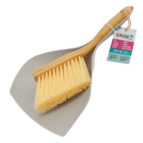 Набор: совок 290x190 мм и бамбуковая щетка-сметка 220 мм, Home Palisad купить в Москве с доставкой по всей России | ProtosMarket.ru