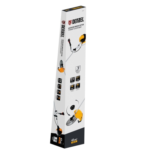 Триммер бензиновый DTL-43, 43 см3, неразъемная штанга, состоит из 2 частей Denzel купить в Москве с доставкой по всей России | ProtosMarket.ru