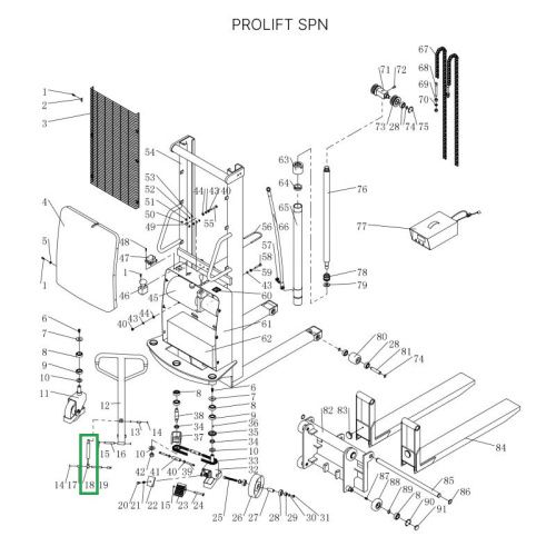Амортизатор ручки для штабелеров SPN купить в Москве с доставкой по всей России | ProtosMarket.ru