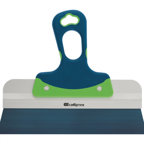 Шпатель фасадный, колоризованная пружинная сталь 65 г, 600 мм, двухкомпонентная ручка Сибртех купить в Москве с доставкой по всей России | ProtosMarket.ru