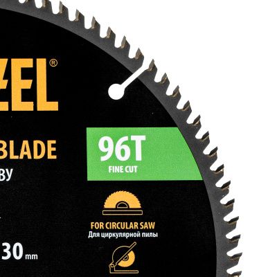 Пильный диск по дереву ф250 х 30 мм, 96 зубьев Denzel купить в Москве с доставкой по всей России | ProtosMarket.ru