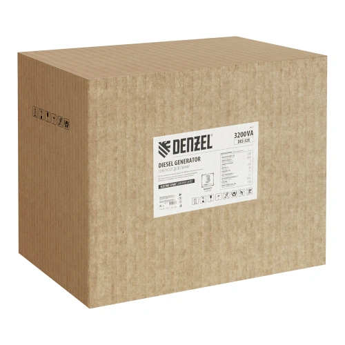 Генератор дизельный DES-32E, 3,2 кВт, 230 В, 11 л, электростартер Denzel купить в Москве с доставкой по всей России | ProtosMarket.ru