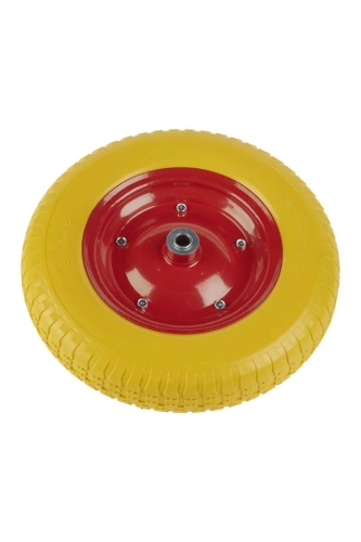Колесо литое полиуретановое 360 мм PU 2400 (20 мм шариковый подшипник) по ценам производителя в Москве с доставкой по всей России