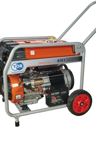 Генератор бензиновый 9,0 кВт 220В 26 л с электростартером и колесами TOR KM13000H купить в Москве с доставкой по всей России | ProtosMarket.ru