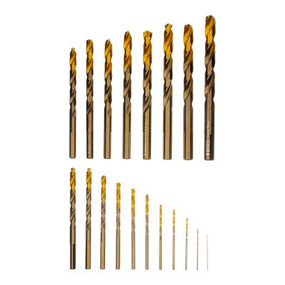 Набор сверл по металлу, 1-10 мм, Р6М5К8-TiN, Golden Tip, 19 шт Denzel купить в Москве с доставкой по всей России | ProtosMarket.ru