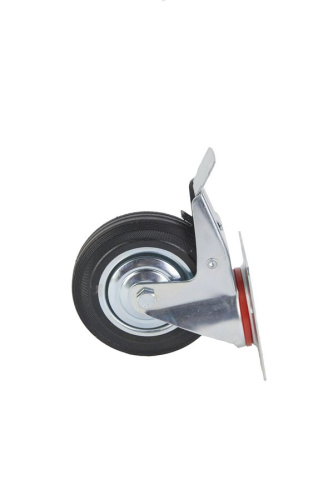 Колесо поворотное резина SCb 63 160 мм с тормозом (F) купить в Москве с доставкой по всей России | ProtosMarket.ru