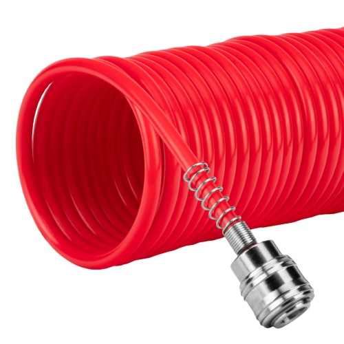 Шланг спиральный воздушный, 10 м, с быстросъемными соединениями Matrix купить в Москве с доставкой по всей России | ProtosMarket.ru