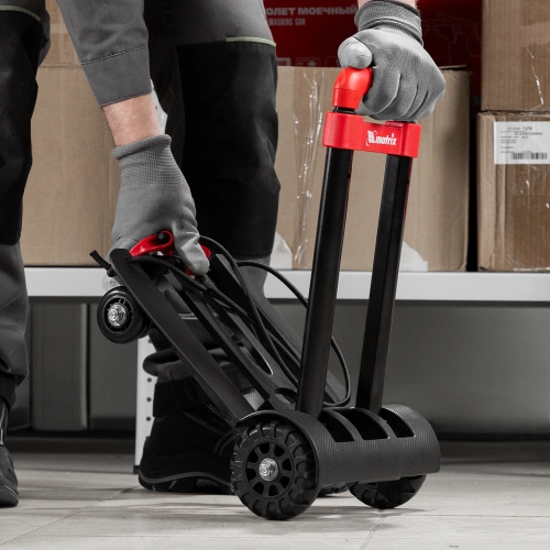 Тележка хозяйственная, складная, 4 колесная, грузоподъемность 40 кг Matrix купить в Москве с доставкой по всей России | ProtosMarket.ru