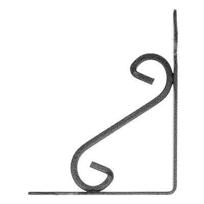 Кронштейн декоративный, 145 х 110 х 25 х 3 мм, темно-серый Сибртех купить в Москве с доставкой по всей России | ProtosMarket.ru