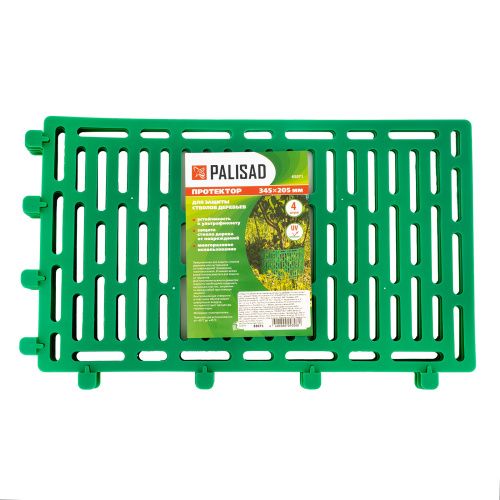 Протектор для защиты стволов деревьев, комплект 4 шт., зеленый Palisad купить в Москве с доставкой по всей России | ProtosMarket.ru