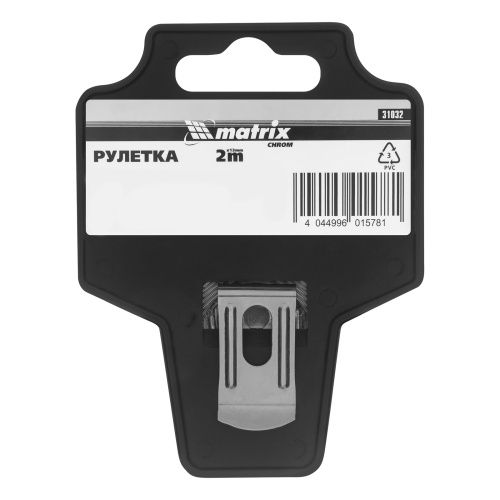 Рулетка Chrom,2 м x 13 мм,хромированный корпус Matrix купить в Москве с доставкой по всей России | ProtosMarket.ru