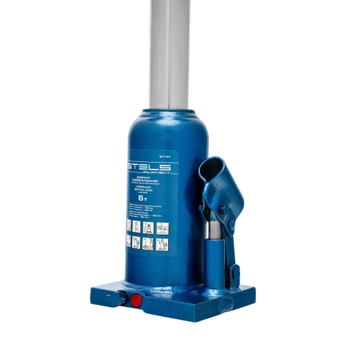 Домкрат гидравлический бутылочный телескопический, 6 т, h подъема 190-480 мм Stels купить в Москве с доставкой по всей России | ProtosMarket.ru