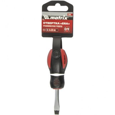 Отвертка "Era", SL6 х 38 мм, CrV, трехкомпонентная рукоятка Matrix купить в Москве с доставкой по всей России | ProtosMarket.ru