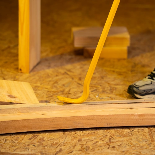 Лом-гвоздодер, 1200 мм, шестигранный 19 мм, окрашенный, сталь 65 Denzel купить в Москве с доставкой по всей России | ProtosMarket.ru