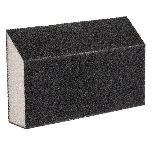 Губка для шлифования, 125 х 75 х 25 мм, трапеция, средняя жесткость, P 100 Сибртех купить в Москве с доставкой по всей России | ProtosMarket.ru