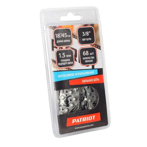 Цепь пильная PATRIOT 73DP-68E (3/8quot;, 1.5 мм, 68 звеньев) купить в Москве с доставкой по всей России | ProtosMarket.ru