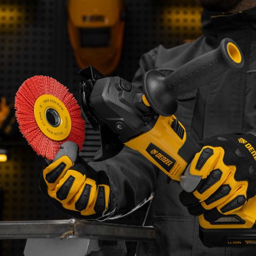 Щетка для УШМ, 125 мм, Плоская, нейлоновая щетина, посадка 22,2 мм Denzel купить в Москве с доставкой по всей России | ProtosMarket.ru