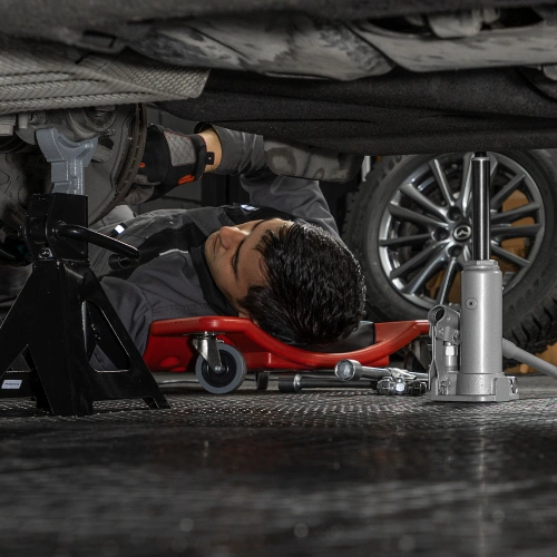 Домкрат гидравлический бутылочный, 2 т, h подъема 181-345 мм Matrix купить в Москве с доставкой по всей России | ProtosMarket.ru