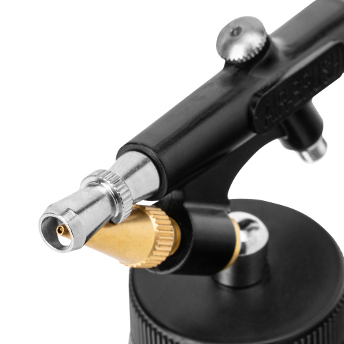 Аэрограф с нижним бачком AB2, 0,8 мм, 22 мл, 11 л/мин Denzel купить в Москве с доставкой по всей России | ProtosMarket.ru