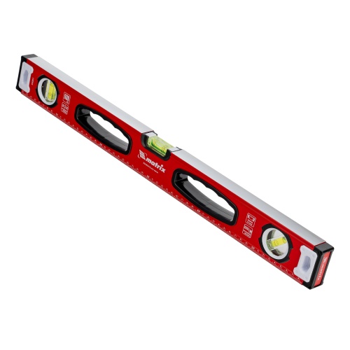 Уровень алюминиевый, фрезерованный, 3 глазка, рукоятки, 600 мм Matrix купить в Москве с доставкой по всей России | ProtosMarket.ru