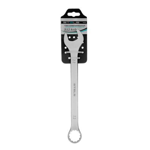 Ключ комбинированный, 22 мм, CrV, матовый хром Stels купить в Москве с доставкой по всей России | ProtosMarket.ru