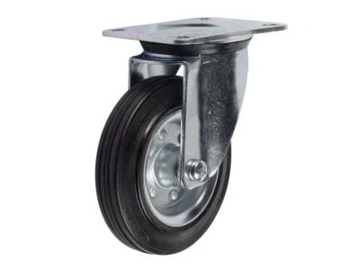 Колесо поворотное усиленное резина SRC 42 100 мм купить в Москве с доставкой по всей России | ProtosMarket.ru