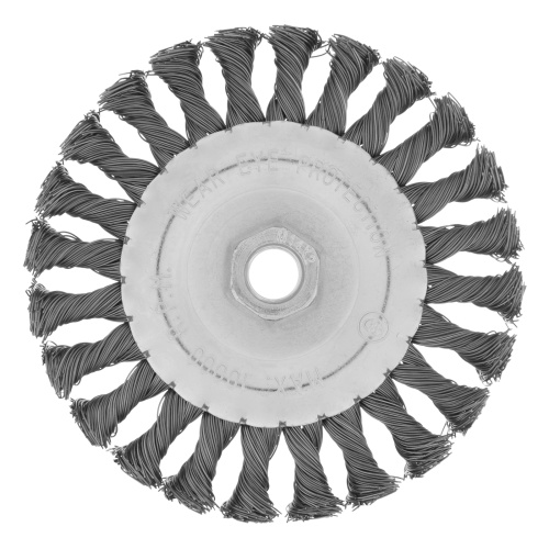 Щетка для УШМ 125 мм, М14, плоская, крученая проволока 0.5 мм Matrix купить в Москве с доставкой по всей России | ProtosMarket.ru