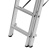 Лестница, 3 х 9 ступеней, алюминиевая, трехсекционная, Сибртех купить в Москве с доставкой по всей России | ProtosMarket.ru
