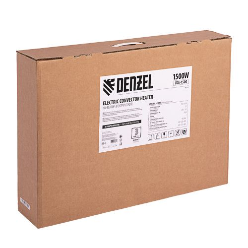 Конвектор электрический XCE-1500, 230 В, 1500 Вт, X-образный нагреватель Denzel купить в Москве с доставкой по всей России | ProtosMarket.ru