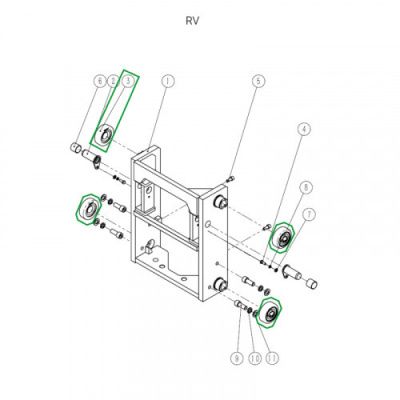Ролик каретки мачты для ричтрака RV купить в Москве с доставкой по всей России | ProtosMarket.ru