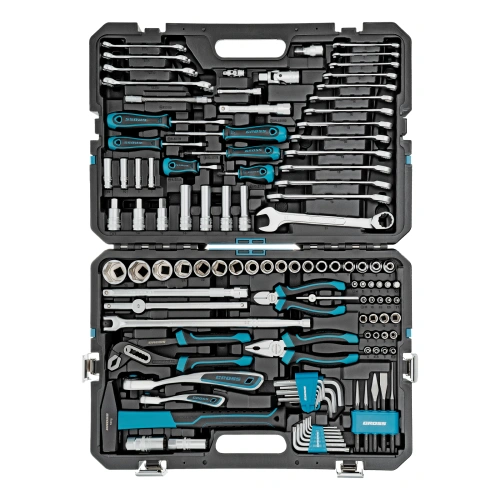 Набор инструментов, 1/4", 1/2", CrV, 120 зубьев, 115 предметов Gross купить в Москве с доставкой по всей России | ProtosMarket.ru