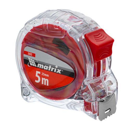 Рулетка Crystal,5 м х 25 мм,корпус из поликарбоната Matrix купить в Москве с доставкой по всей России | ProtosMarket.ru