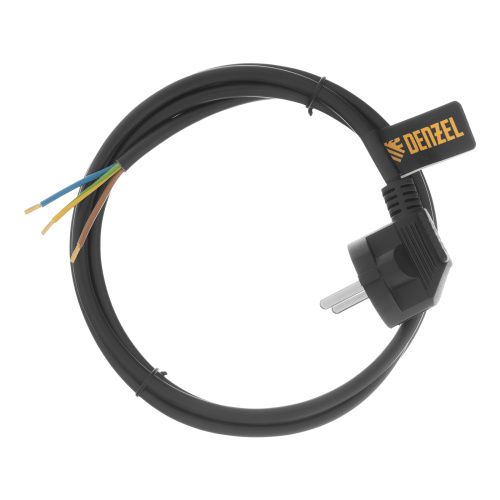 Шнур сетевой Energy Series, ПВС, 1,5 м, 3 x 1 мм, с неразборной вилкой, черный, Denzel купить в Москве с доставкой по всей России | ProtosMarket.ru