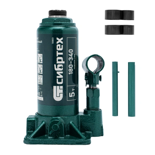 Домкрат гидравлический бутылочный, 5 т, 180-340 мм Сибртех купить в Москве с доставкой по всей России | ProtosMarket.ru