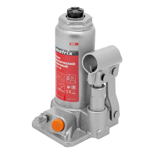 Домкрат гидравлический бутылочный, 2 т, h подъема 158-308 мм Matrix купить в Москве с доставкой по всей России | ProtosMarket.ru