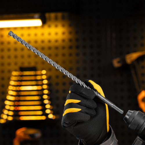 Бур по бетону, цельная крестовая пластина, 10x315 мм, SDS PLUS Denzel купить в Москве с доставкой по всей России | ProtosMarket.ru