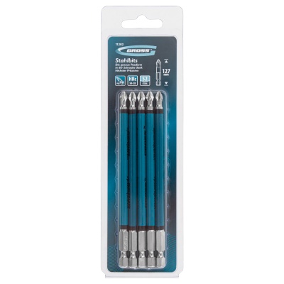 Бита PH2 х 127, сталь S2, 5 шт. Gross купить в Москве с доставкой по всей России | ProtosMarket.ru