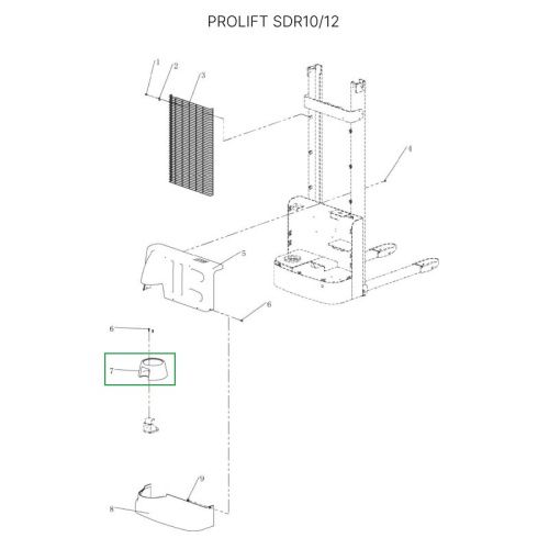 Кожух ручки управления для штабелеров SDR-S купить в Москве с доставкой по всей России | ProtosMarket.ru