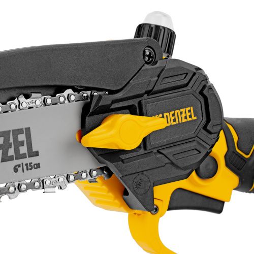 Цепная мини-пила аккумуляторная бесщет., CCS-150, шина 150 мм, Li-Ion, 20 В Denzel купить в Москве с доставкой по всей России | ProtosMarket.ru