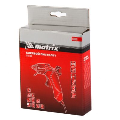 Клеевой пистолет, 7 мм, 15 (40) Вт, 5 г/мин Matrix купить в Москве с доставкой по всей России | ProtosMarket.ru
