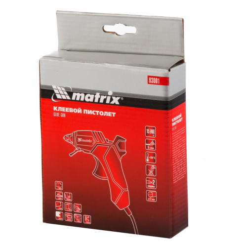 Клеевой пистолет, 7 мм, 15 (40) Вт, 5 г/мин Matrix купить в Москве с доставкой по всей России | ProtosMarket.ru