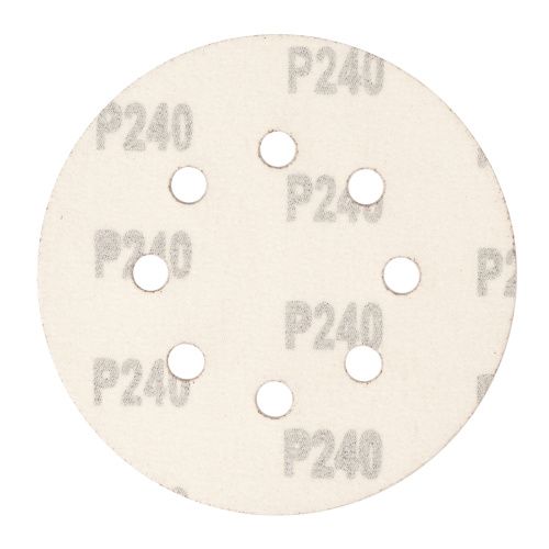 Круг абразивный на ворсовой подложке под "липучку", перфорированный, P 240, 125 мм, 5 шт Сибртех купить в Москве с доставкой по всей России | ProtosMarket.ru