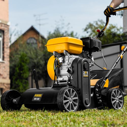 Скарификатор-аэратор бензиновый SAG-400, 212 см3, -15/+10 мм, 40 см Denzel купить в Москве с доставкой по всей России | ProtosMarket.ru